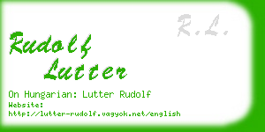 rudolf lutter business card